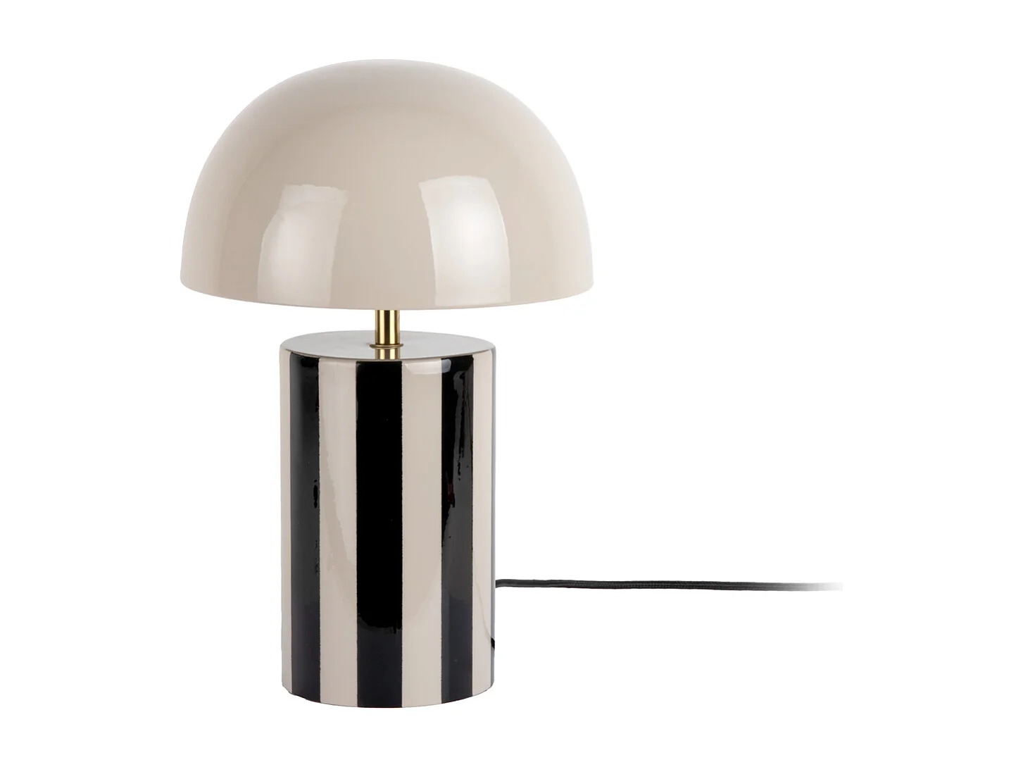 Lampe de table Rayado - 25x25x34 cm - Noir