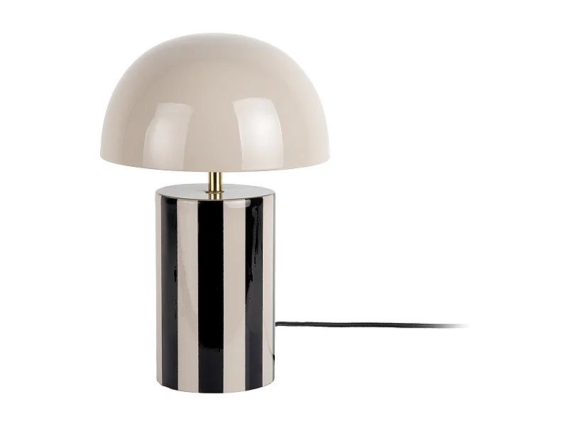 Lampe de table Rayado - 25x25x34 cm - Noir