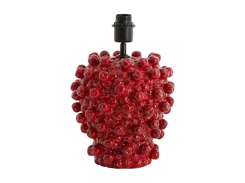 Pied de lampe BERRIES - 25,5x25x27 cm - Rouge