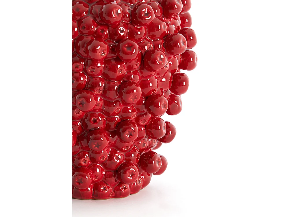 Pied de lampe BERRIES - 25,5x25x27 cm - Rouge