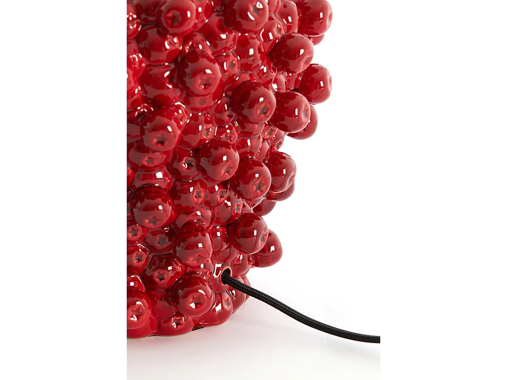Pied de lampe BERRIES - 25,5x25x27 cm - Rouge