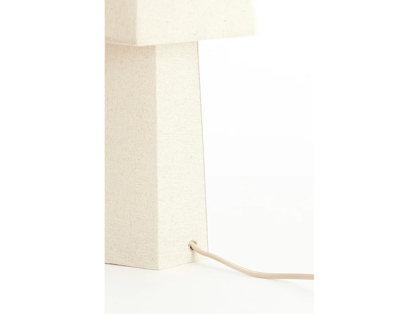 Lampe de table MUSABO - Ø25x49 cm - Marron