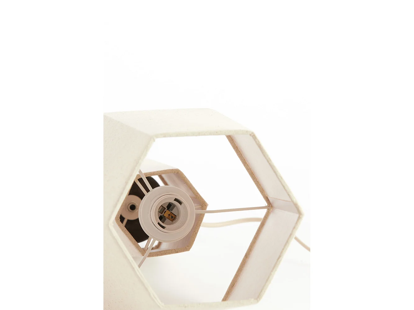 Lampe de table MUSABO - Ø25x49 cm - Marron