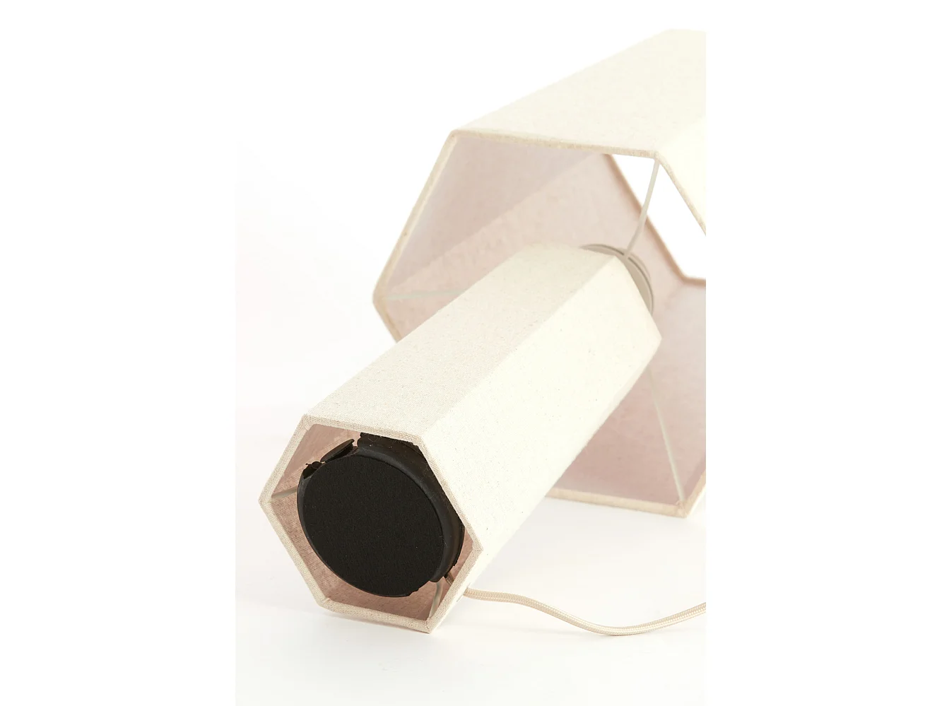 Lampe de table MUSABO - Ø25x49 cm - Marron