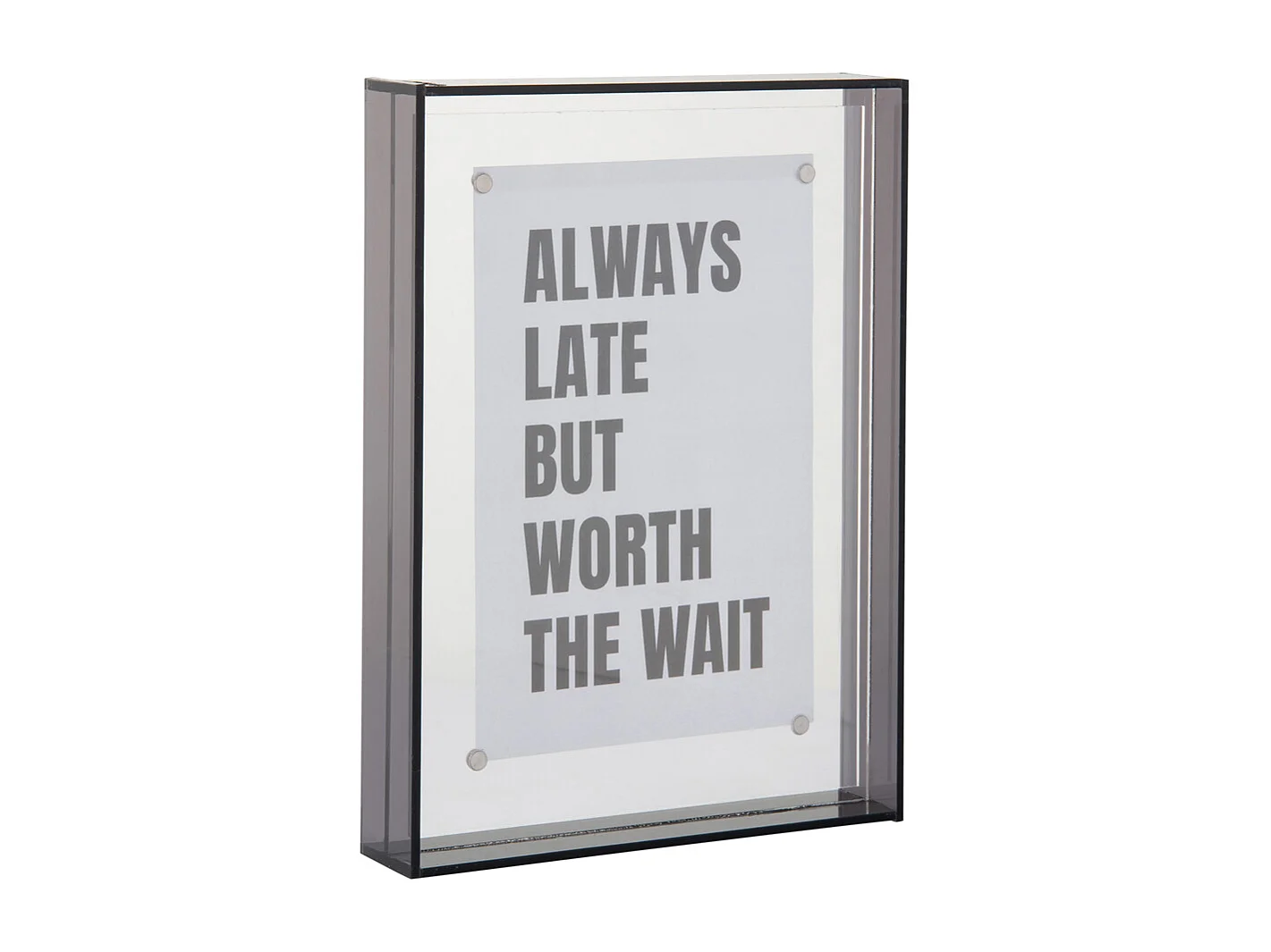 Cadre photo Gayo - 14x19x14 cm - Gris