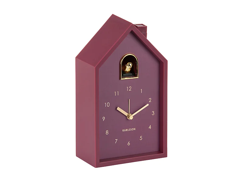 Wekker Modern Cuckoo Oro- 15x11.5x20 cm - Paars