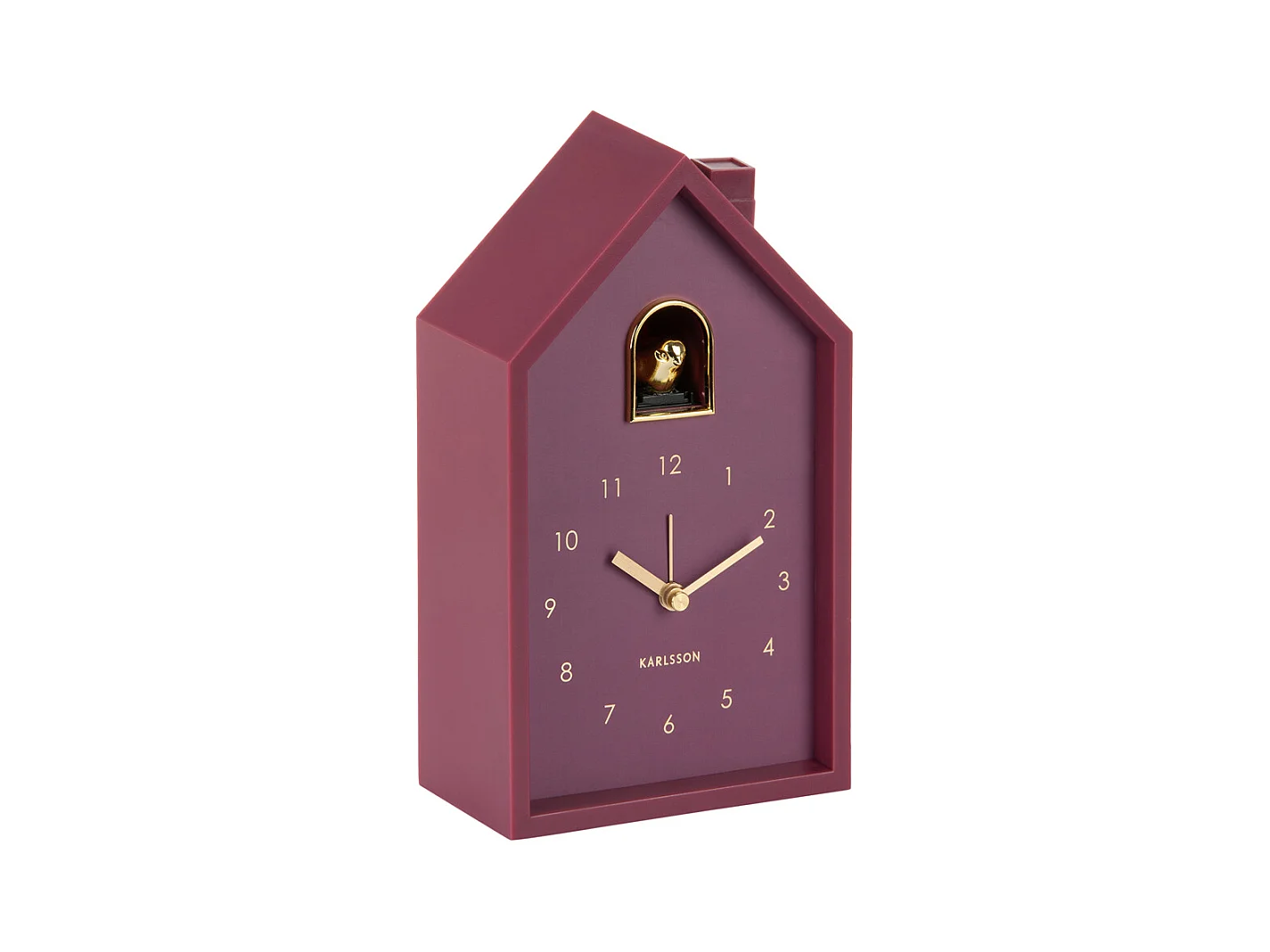 Réveil Moderne Coucou Oro - 15x11,5x20 cm - Violet