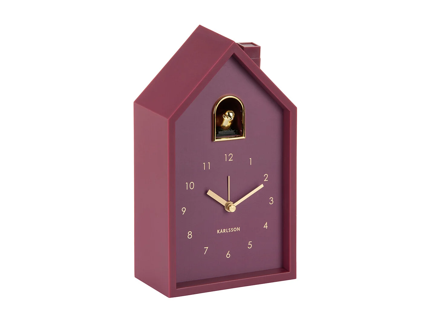 Réveil Moderne Coucou Oro - 15x11,5x20 cm - Violet