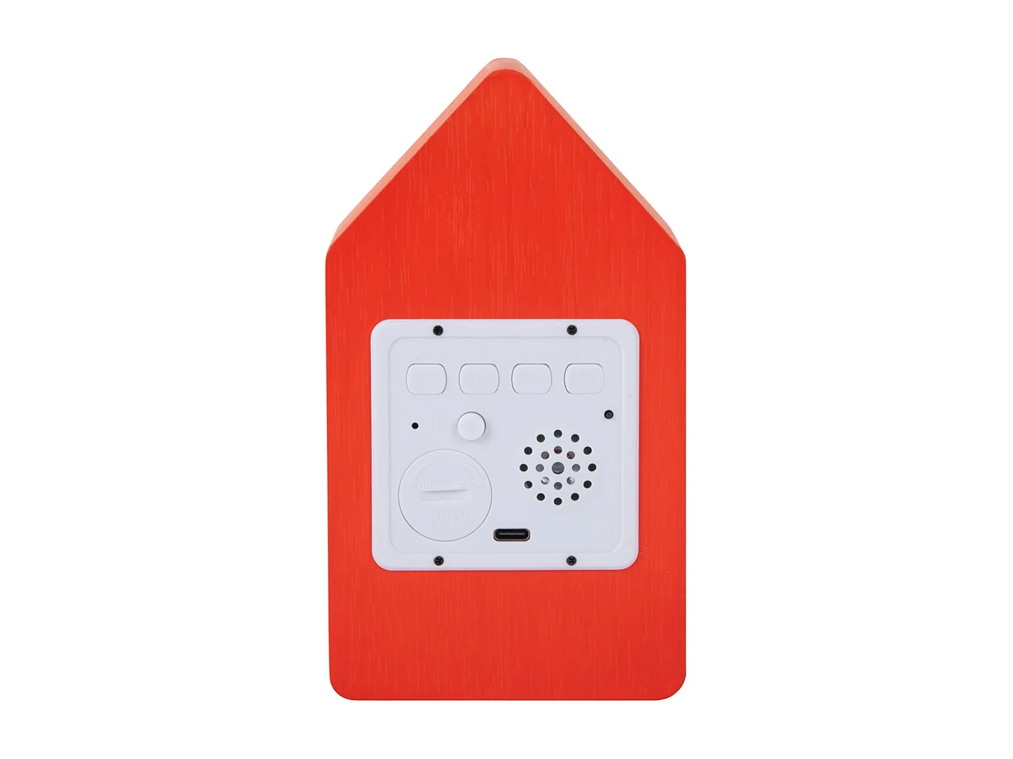 Réveil LED Coucou - 9x9x15,8 cm - Orange