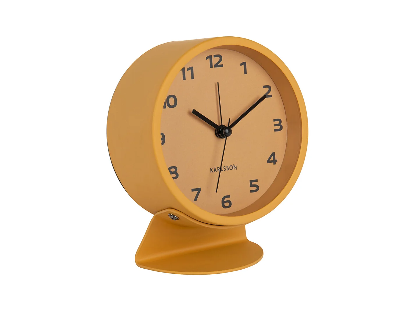 Wekker Cool Retro - 11x11x13 cm - Geel