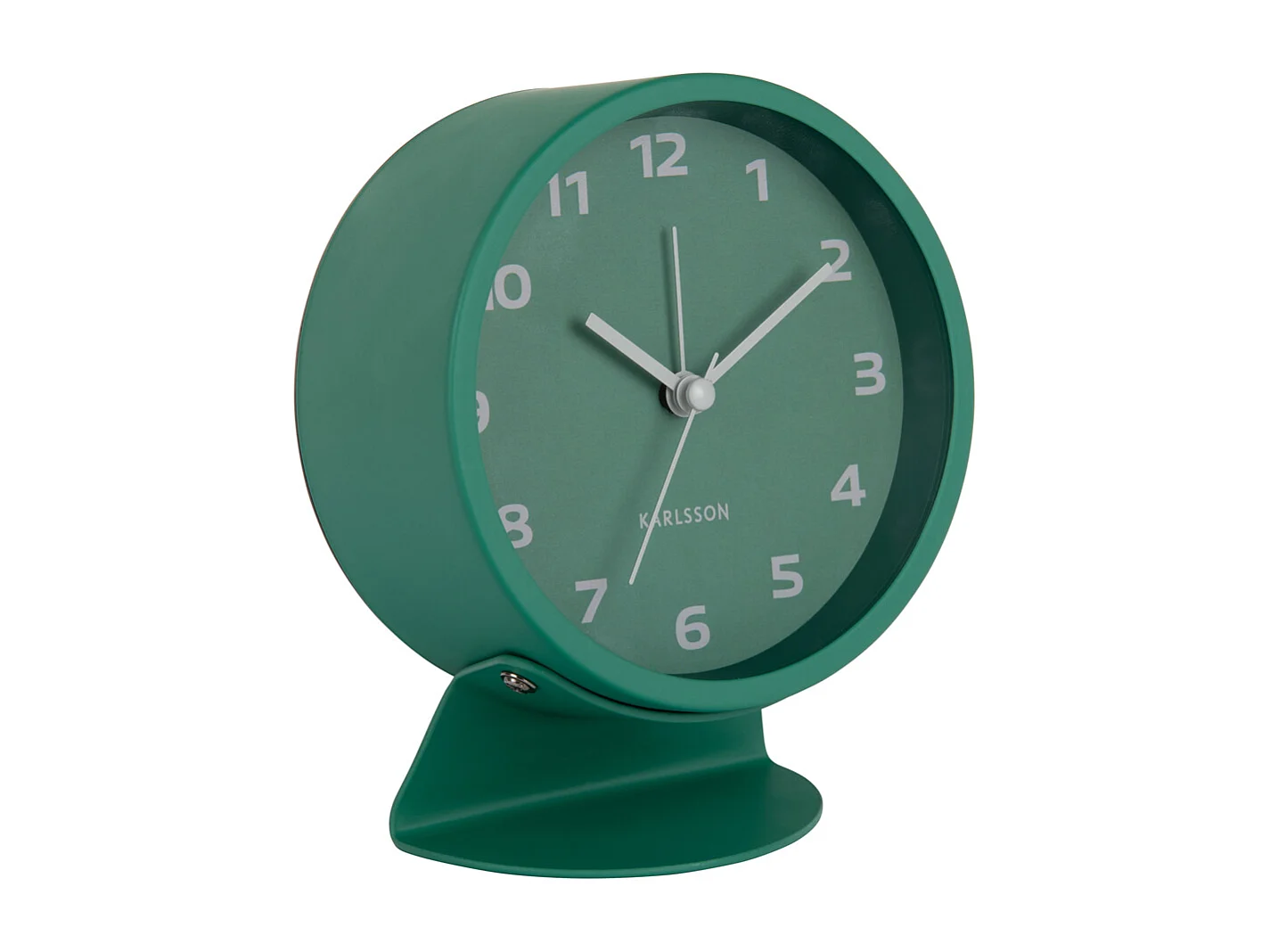Réveil rétro tendance - 11 x 11 x 13 cm - Vert