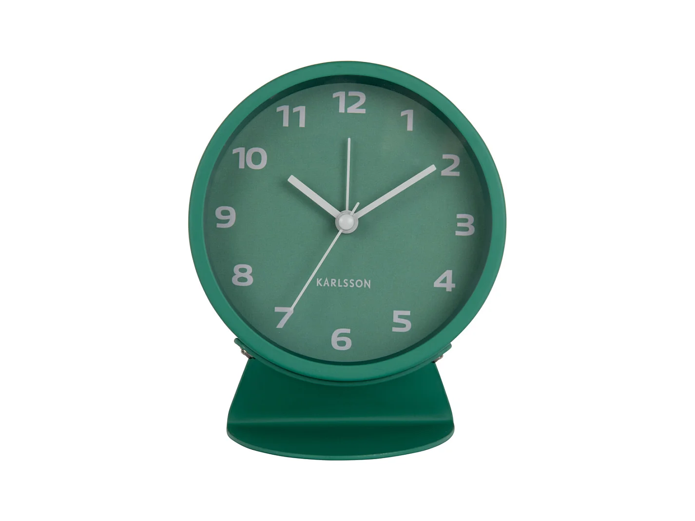Réveil rétro tendance - 11 x 11 x 13 cm - Vert