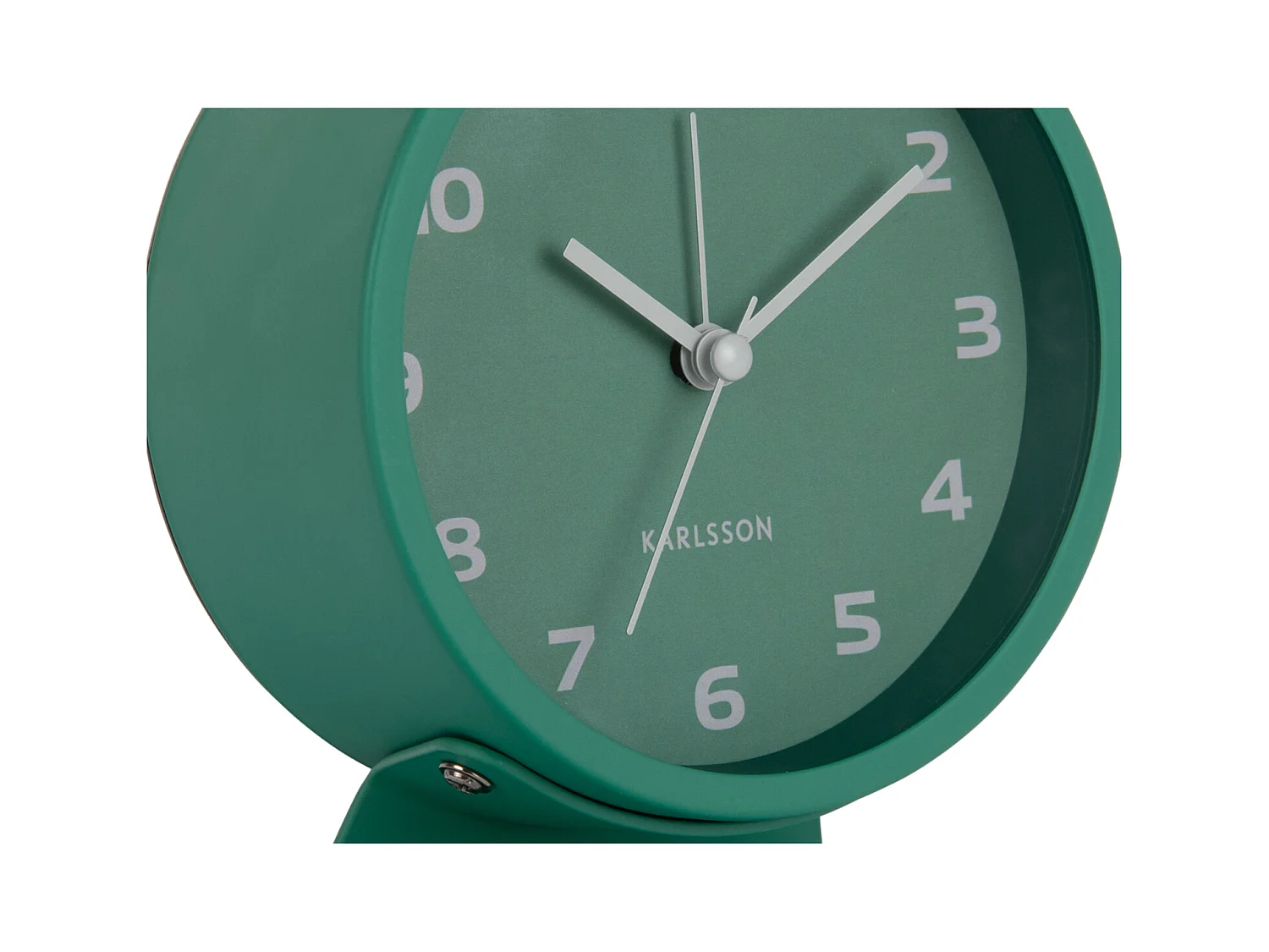 Réveil rétro tendance - 11 x 11 x 13 cm - Vert