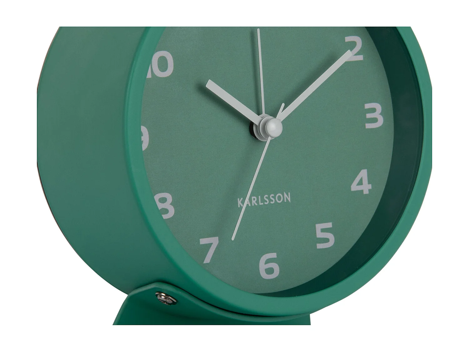 Réveil rétro tendance - 11 x 11 x 13 cm - Vert