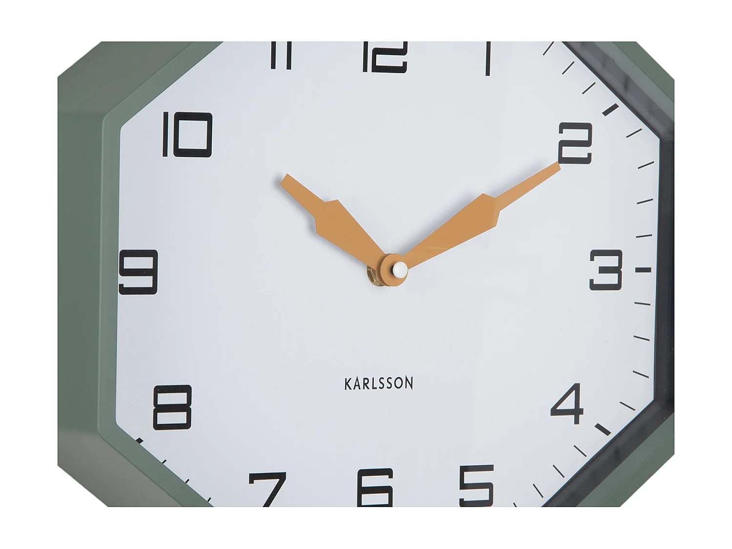 Réveil Modern Factory Octagon - 32x32x26 cm - Vert