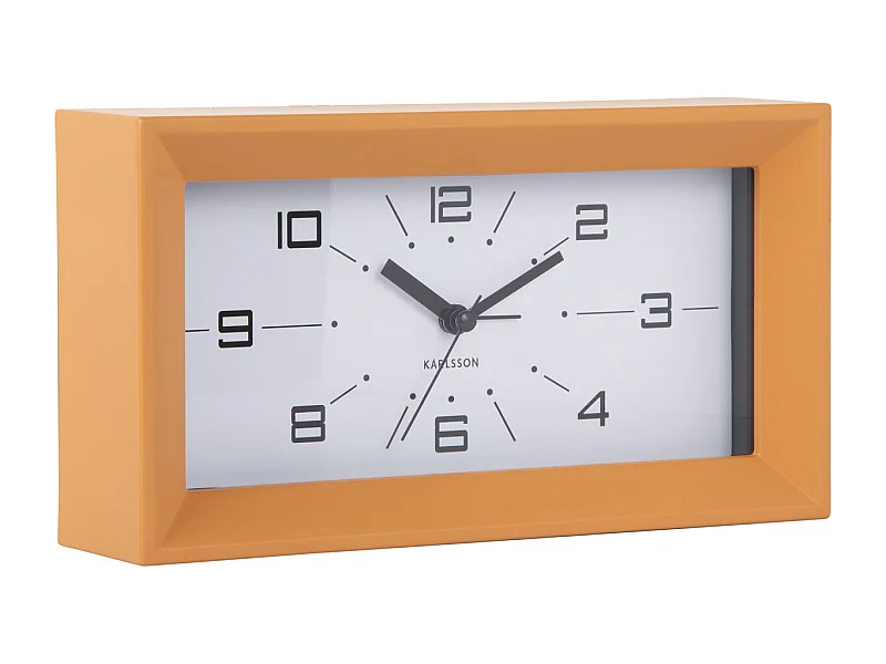 Wekker Lujo  - 20.2x20.2x11.2 cm - Geel