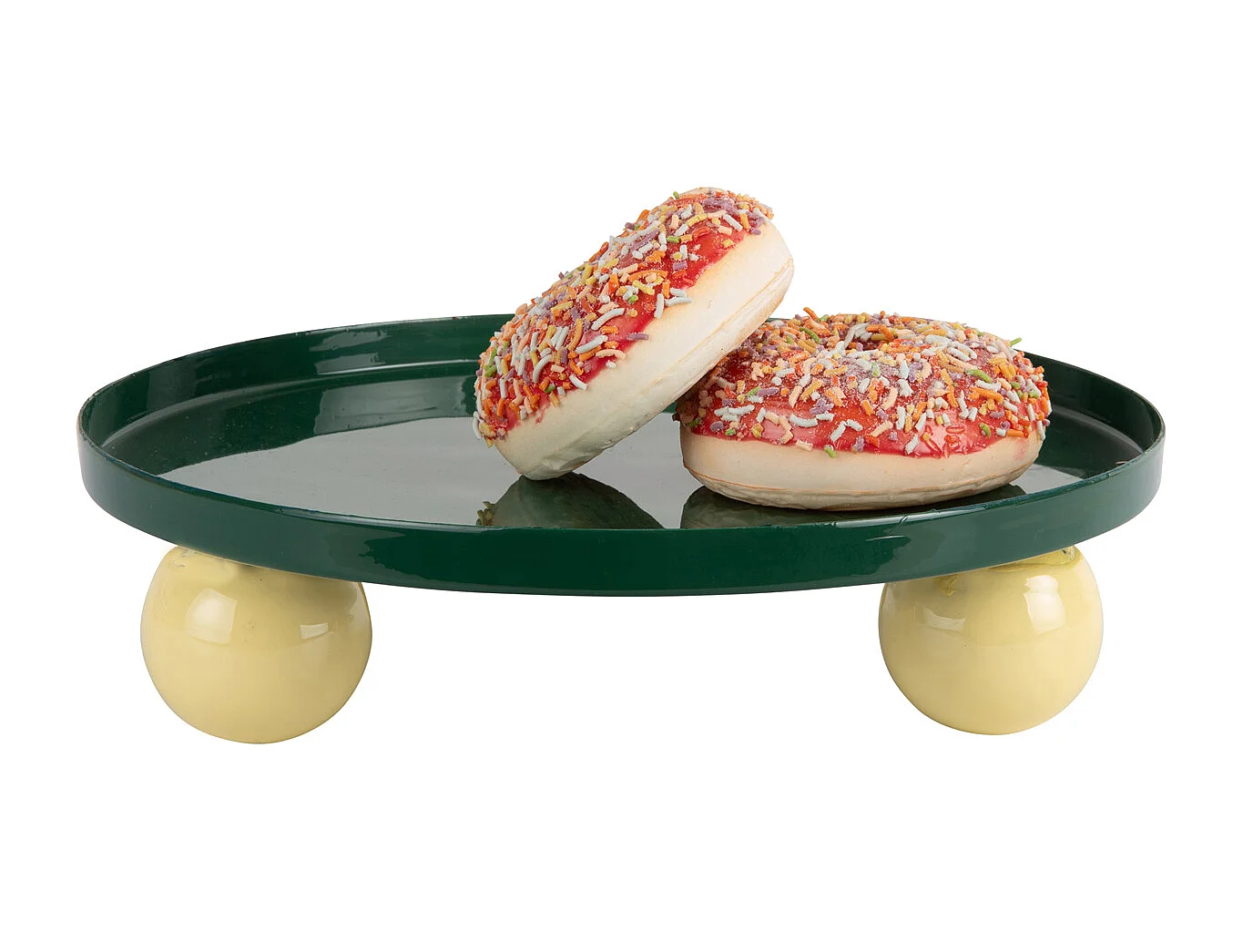 Plateau double Funky - 25x25x6,5 cm - Vert