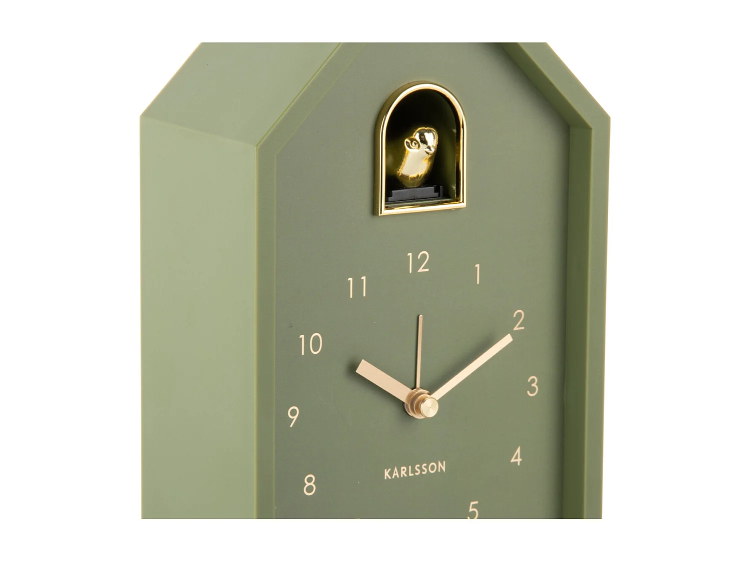 Wekker Modern Cuckoo Oro- 15x11.5x20 cm - Groen