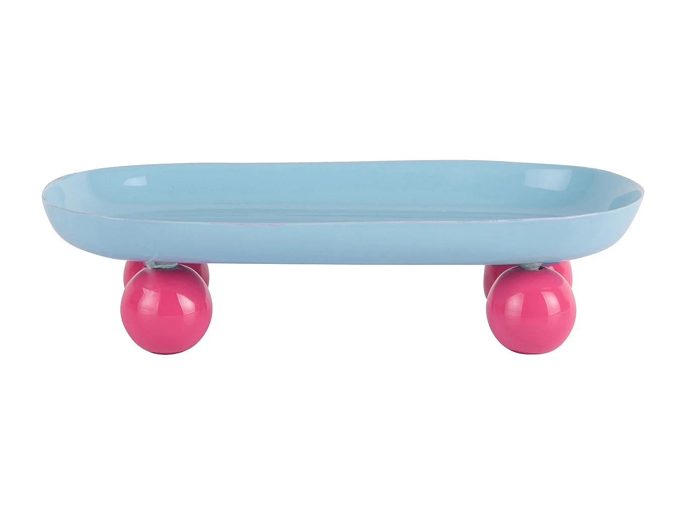 Plateau double Funky - 39x16x6 cm - Bleu