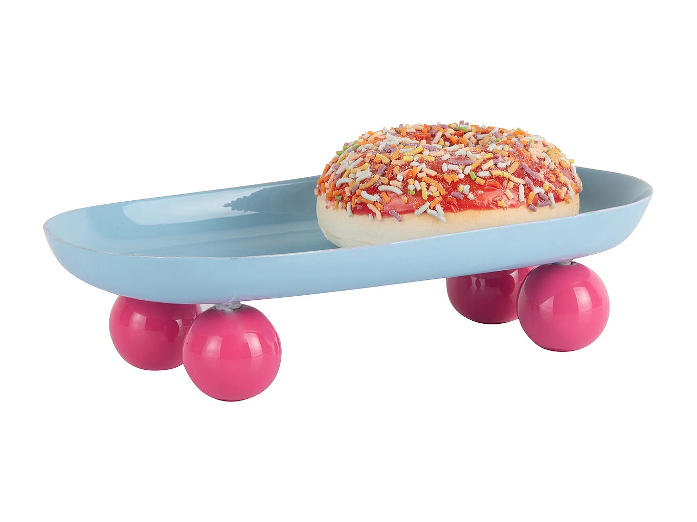 Plateau double Funky - 39x16x6 cm - Bleu