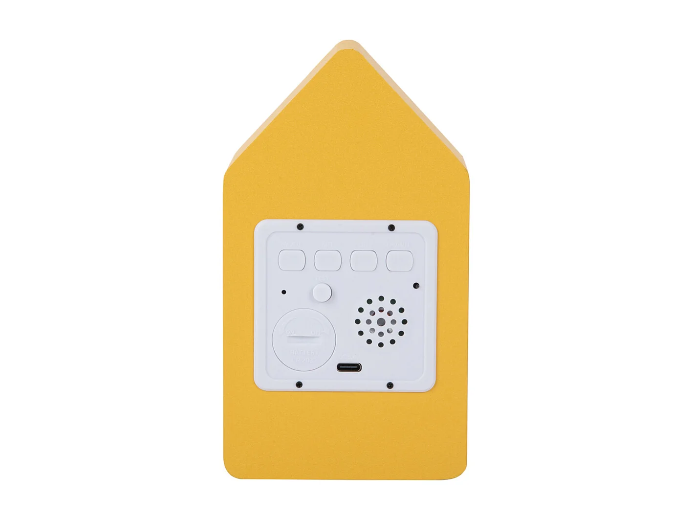 Réveil LED Coucou - 9x9x15,8 cm - Jaune