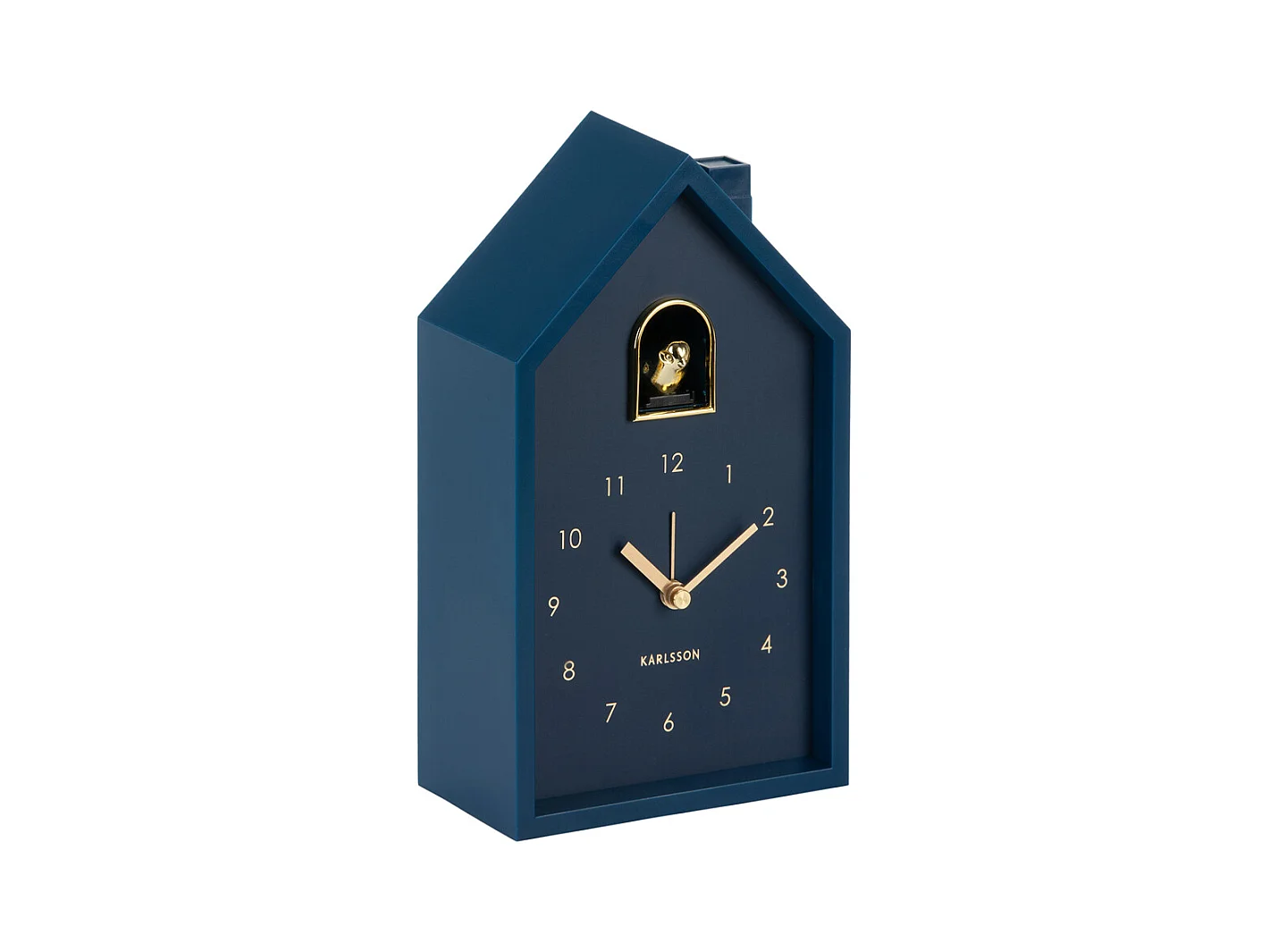 Réveil Moderne Coucou Oro - 15x11,5x20 cm - Bleu