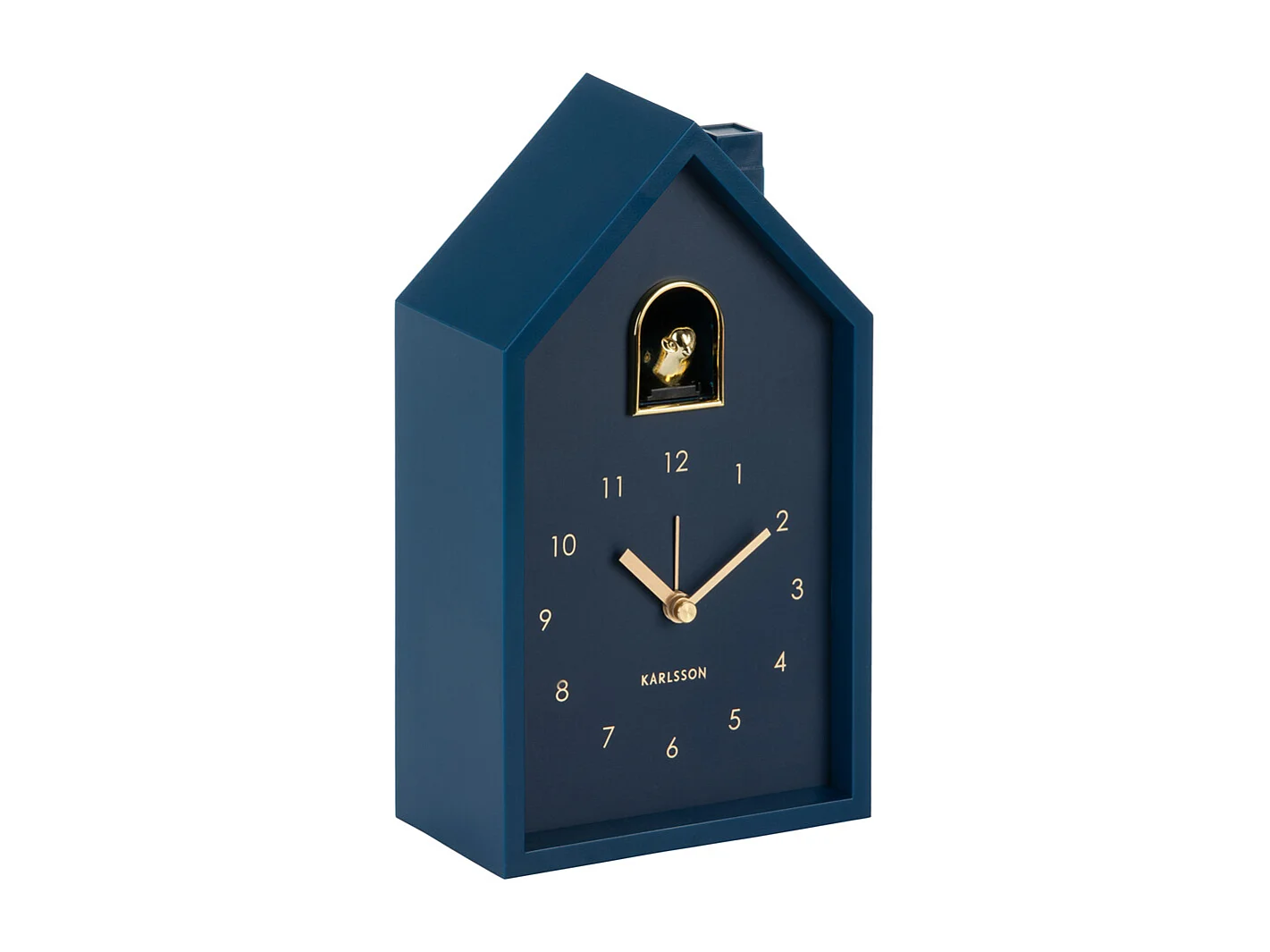 Réveil Moderne Coucou Oro - 15x11,5x20 cm - Bleu