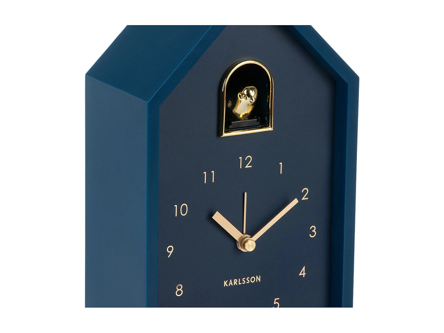 Réveil Moderne Coucou Oro - 15x11,5x20 cm - Bleu