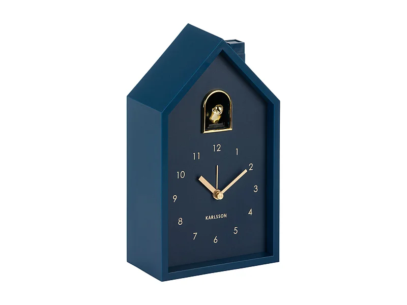 Wecker Modern Cuckoo Oro - 15x11,5x20 cm - Blau