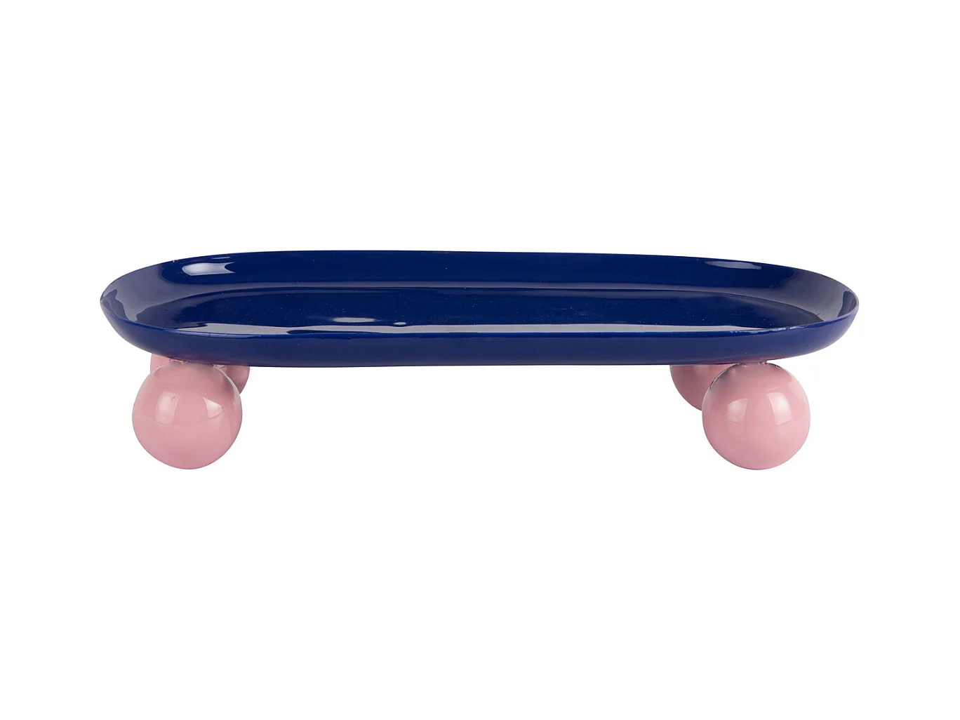 Plateau double Funky - 39x16x6 cm - Bleu