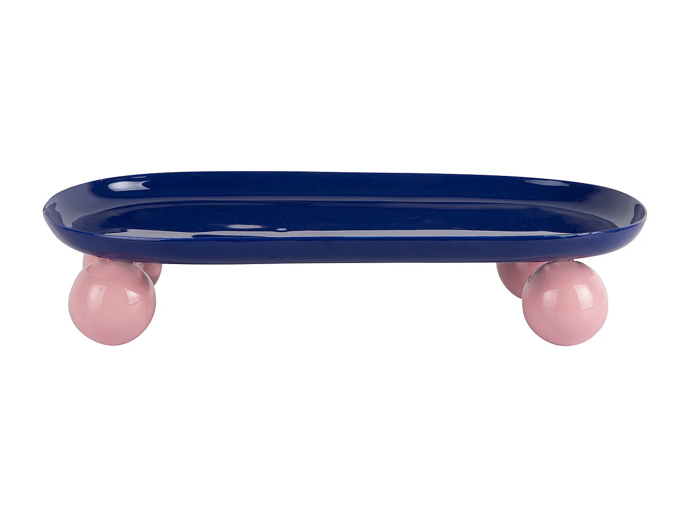 Plateau double Funky - 39x16x6 cm - Bleu