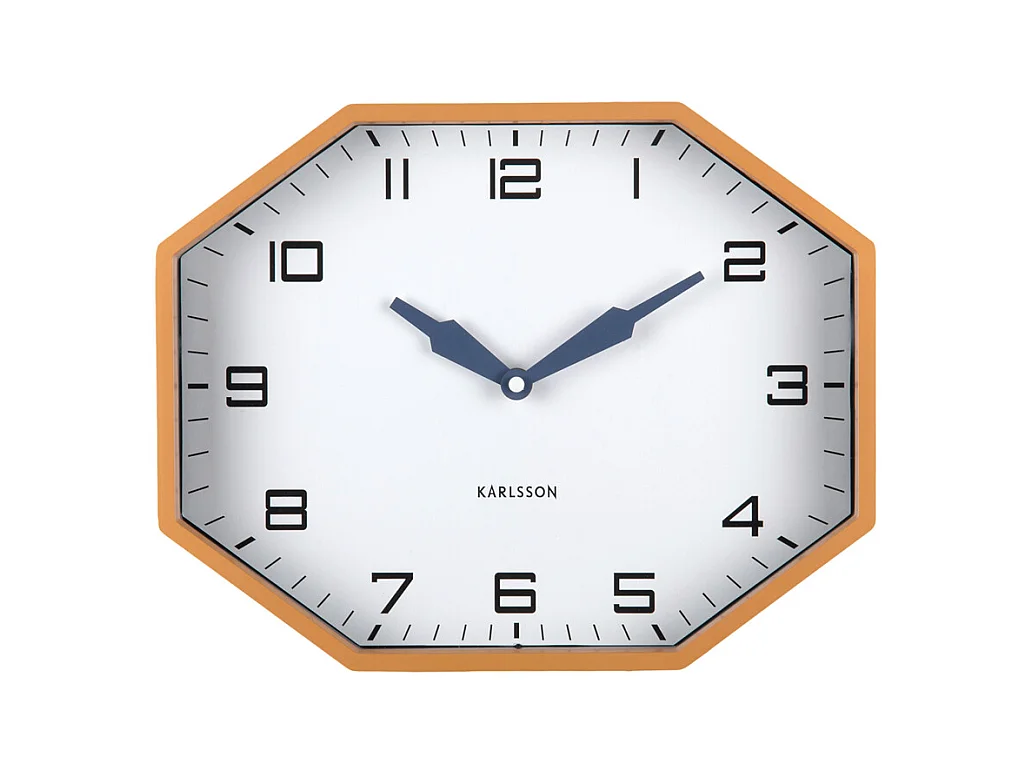 Réveil Modern Factory Octogone - 32x32x26 cm - Jaune