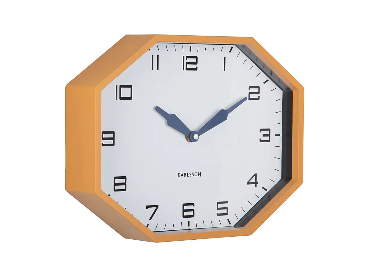 Wekker Modern Factory Octagon- 32x32x26 cm - Geel