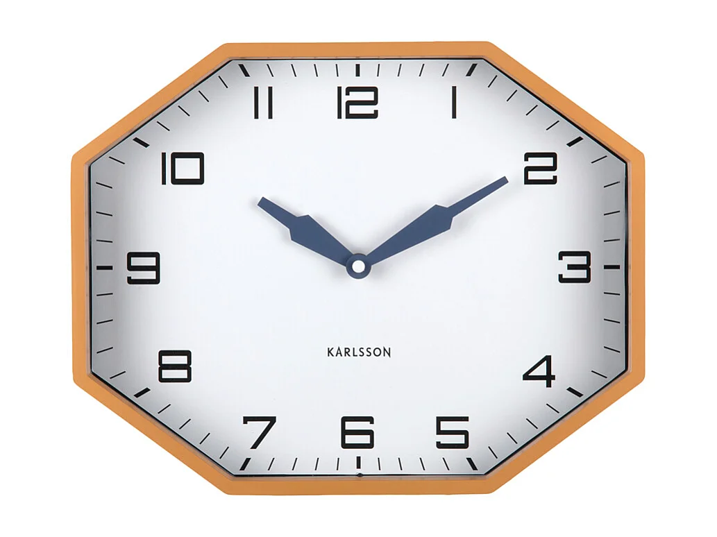 Réveil Modern Factory Octogone - 32x32x26 cm - Jaune