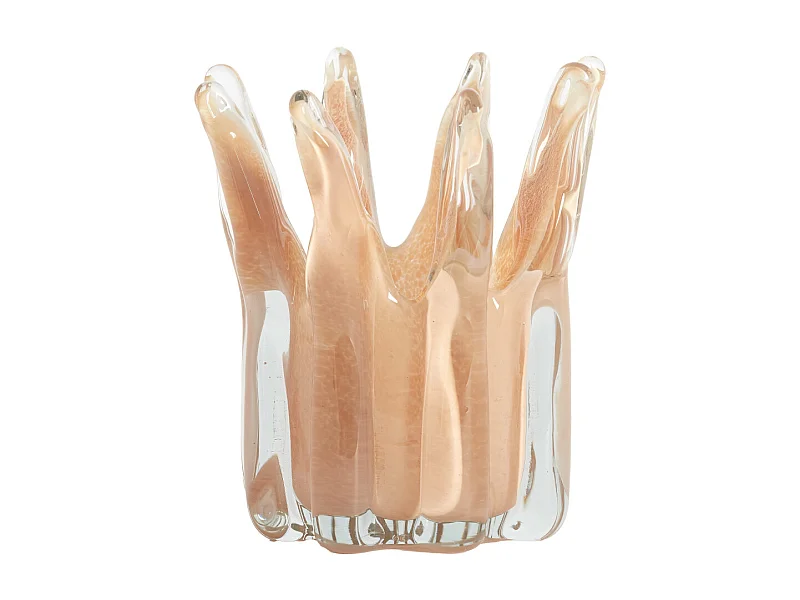 Lanterne RELIEN - Ø18x19 cm - Orange