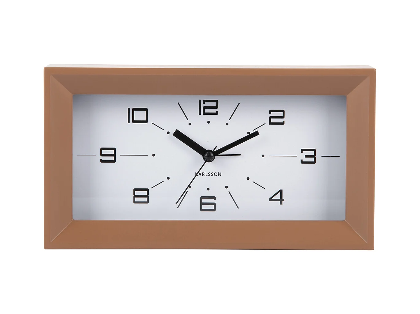 Réveil Lujo - 20,2x20,2x11,2 cm - Marron
