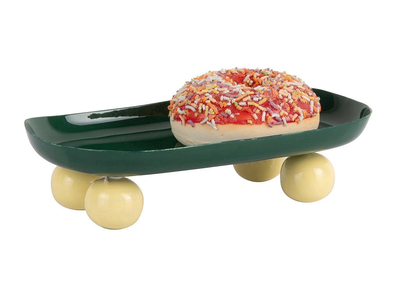 Plateau double Funky - 39x16x6 cm - Vert