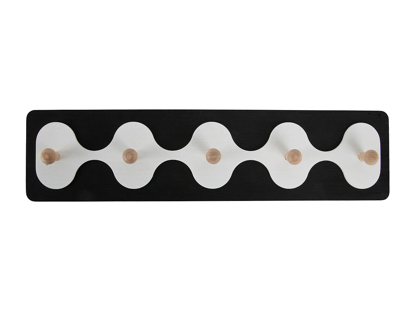 Porte-manteau Rizar - 48x4,5x11,5 cm - Noir