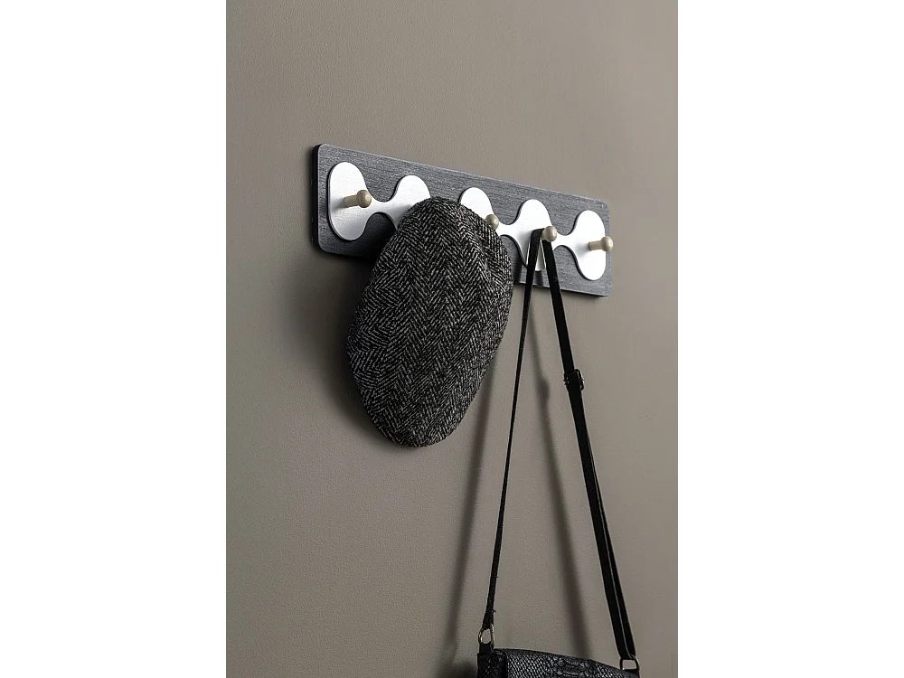 Porte-manteau Rizar - 48x4,5x11,5 cm - Noir