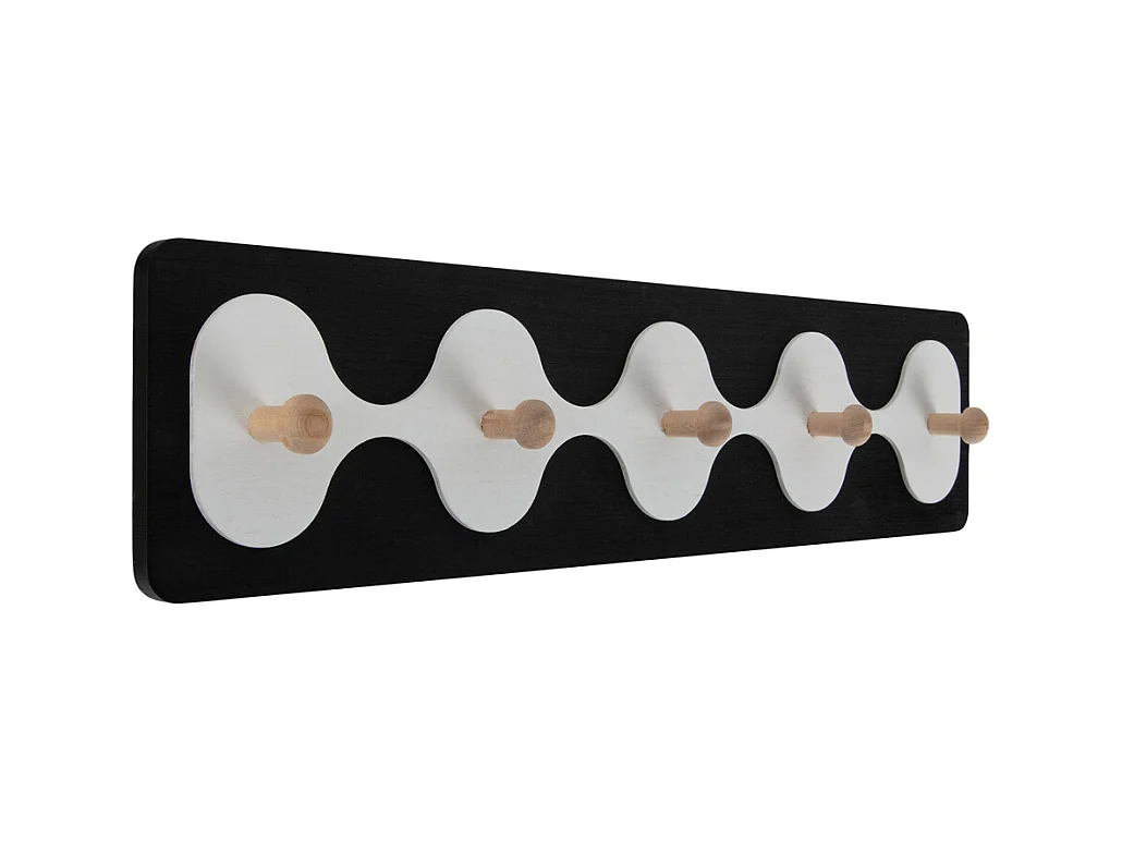 Porte-manteau Rizar - 48x4,5x11,5 cm - Noir