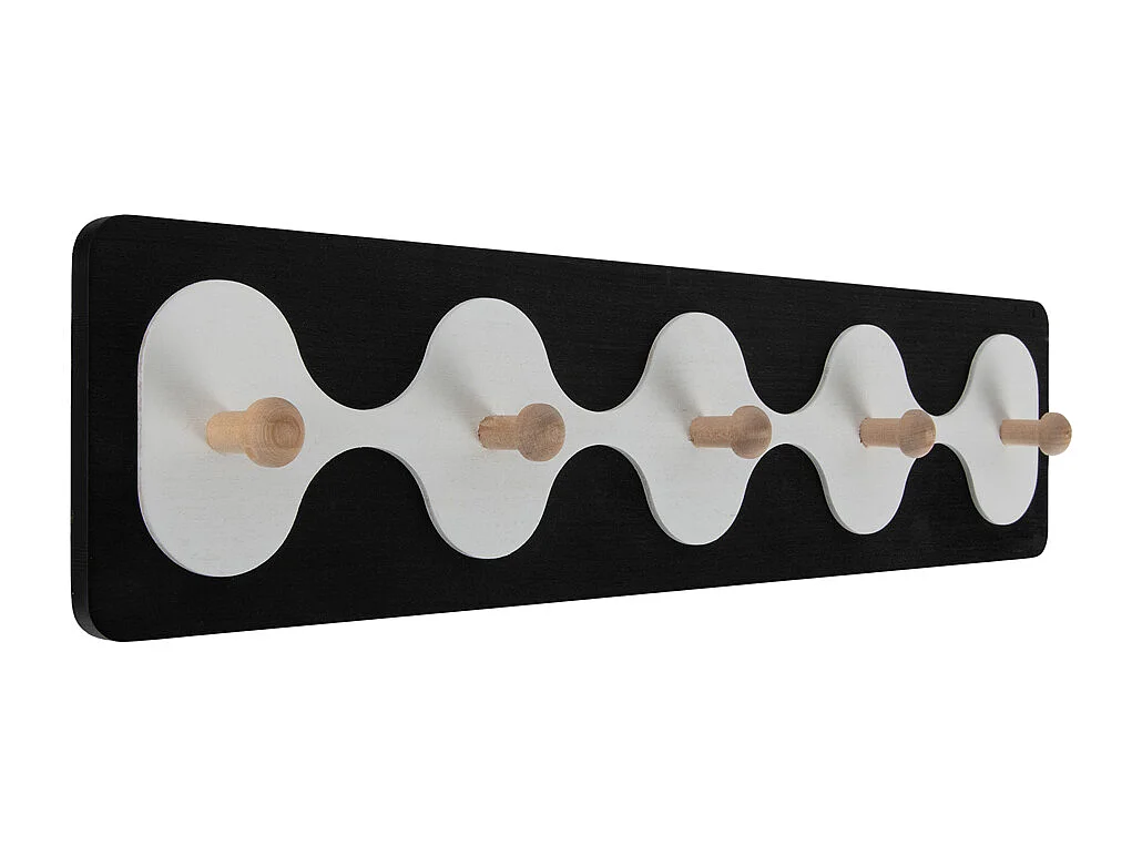 Porte-manteau Rizar - 48x4,5x11,5 cm - Noir