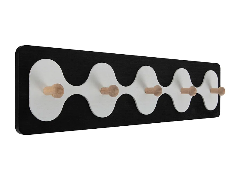 Porte-manteau Rizar - 48x4,5x11,5 cm - Noir