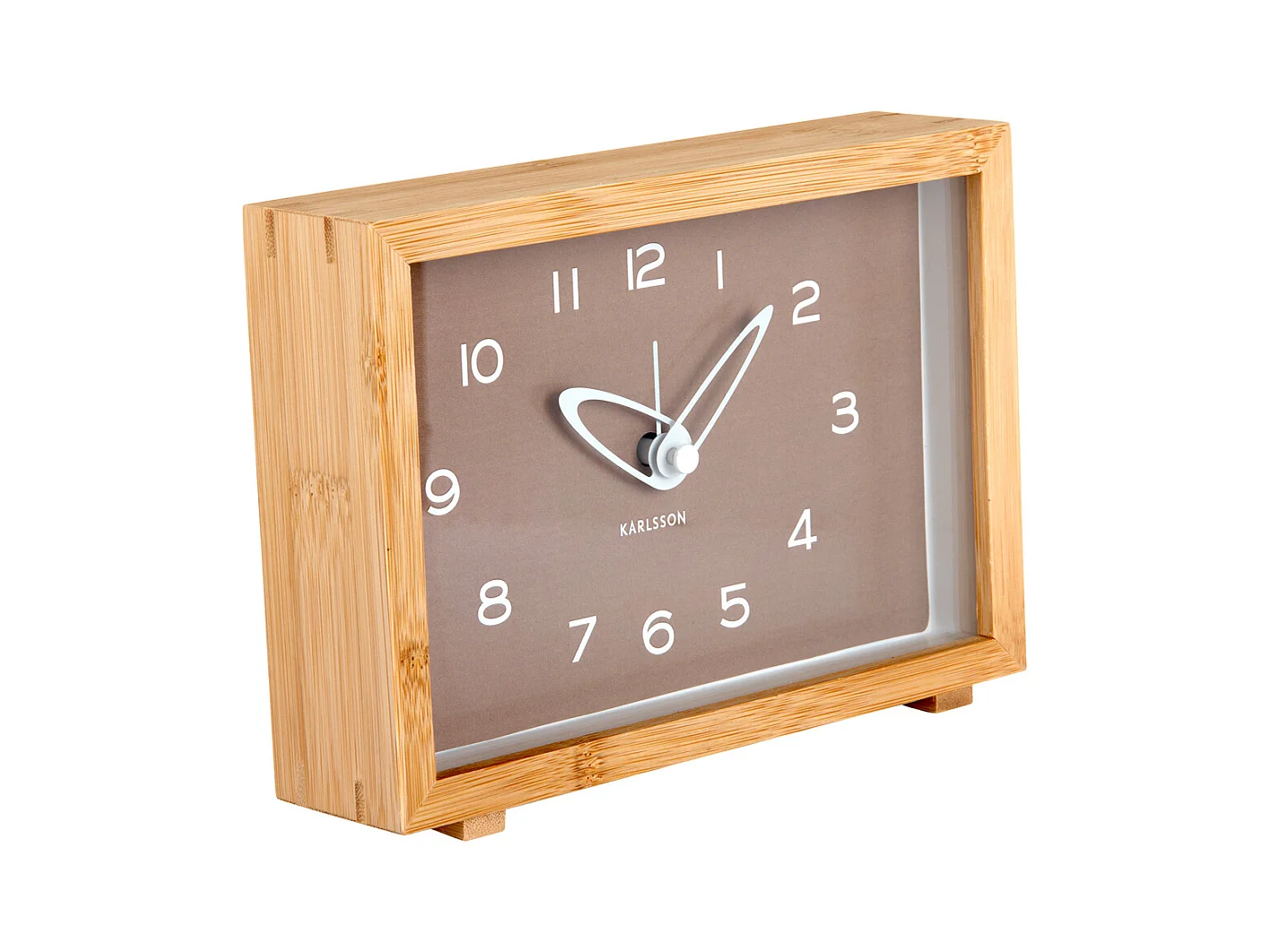 Wekker Tipico  - 19x19x13.8 cm - Bruin