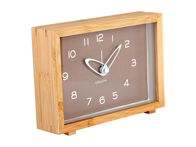 Wekker Tipico  - 19x19x13.8 cm - Bruin