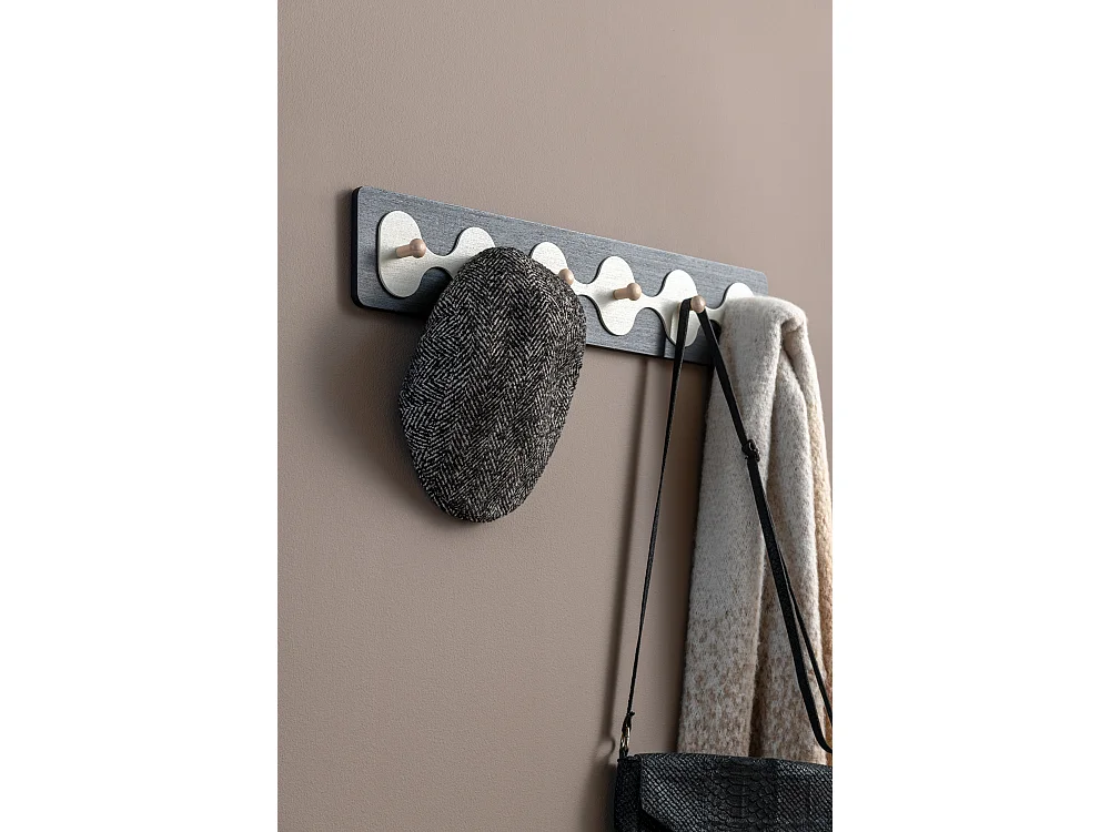 Porte-manteau Rizar - 60x4,5x11,5 cm - Noir