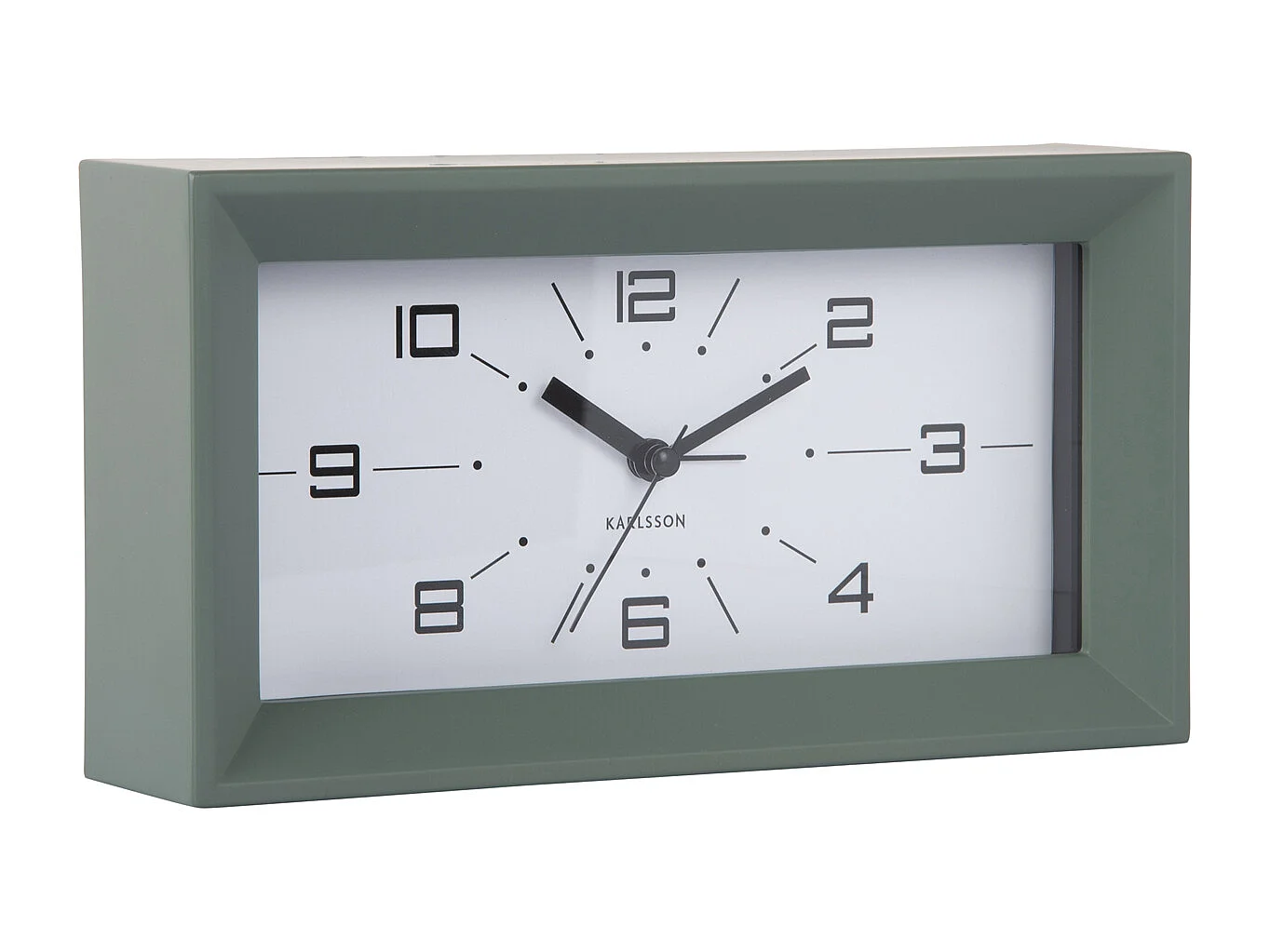 Réveil Lujo - 20,2x20,2x11,2 cm - Vert