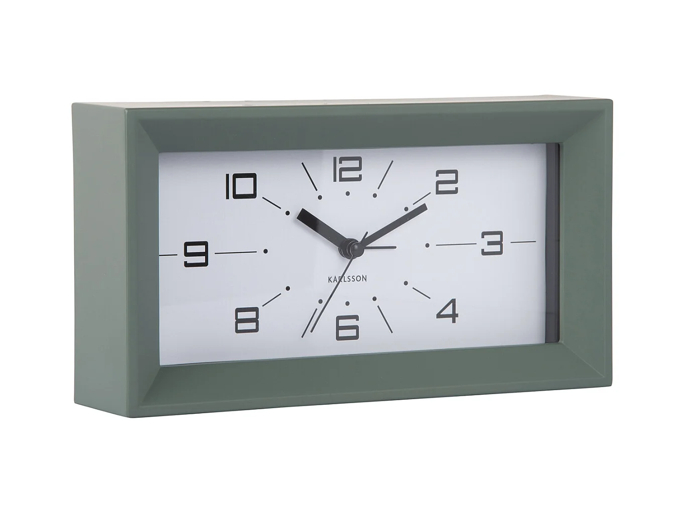 Wekker Lujo  - 20.2x20.2x11.2 cm - Groen