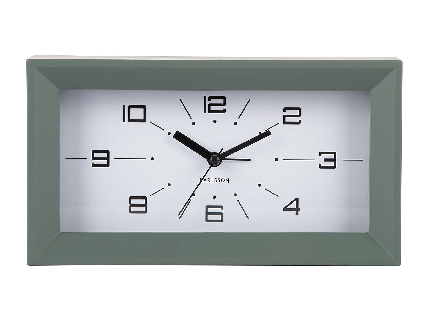 Réveil Lujo - 20,2x20,2x11,2 cm - Vert