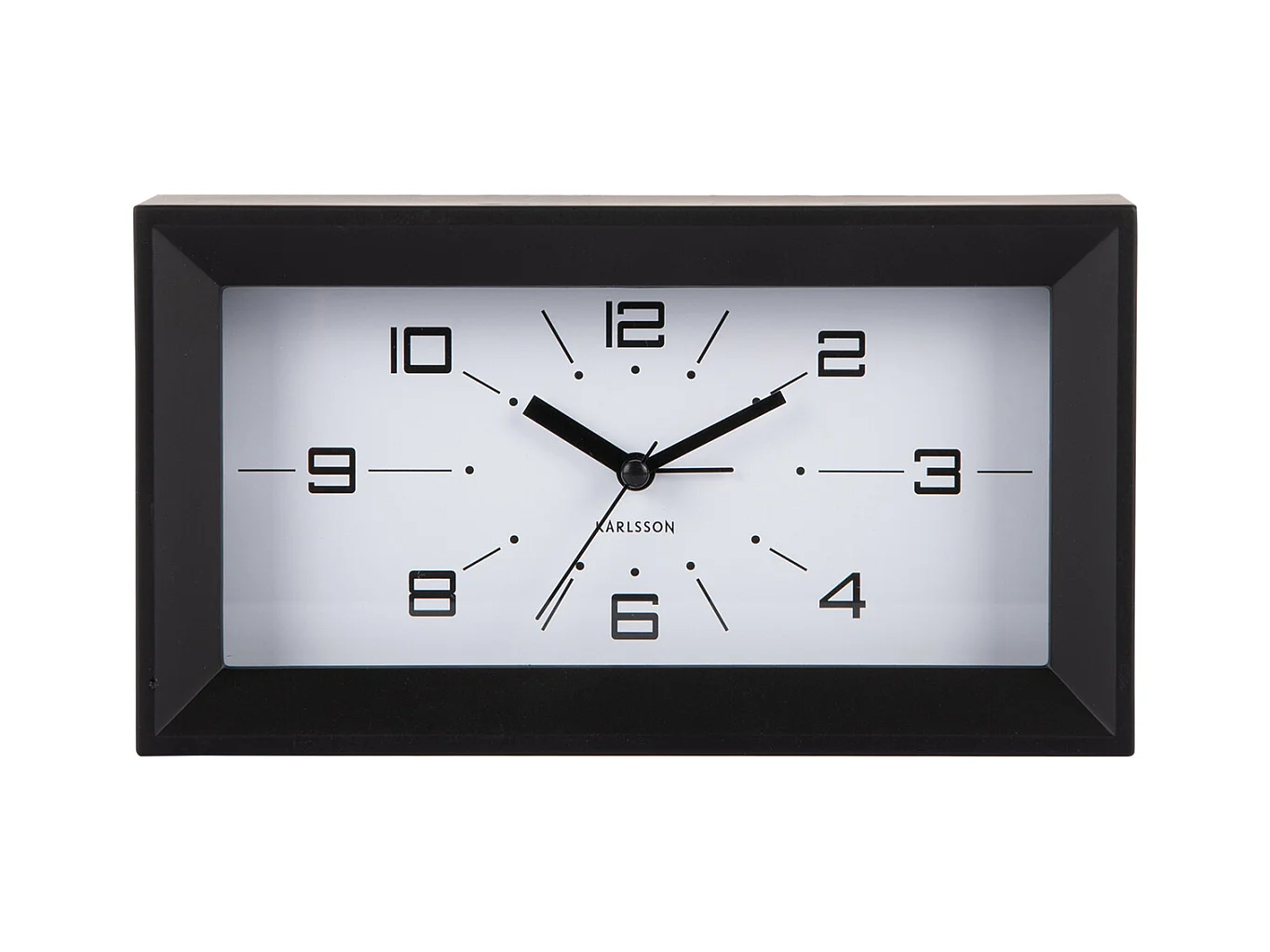 Réveil Lujo - 20,2x20,2x11,2 cm - Noir