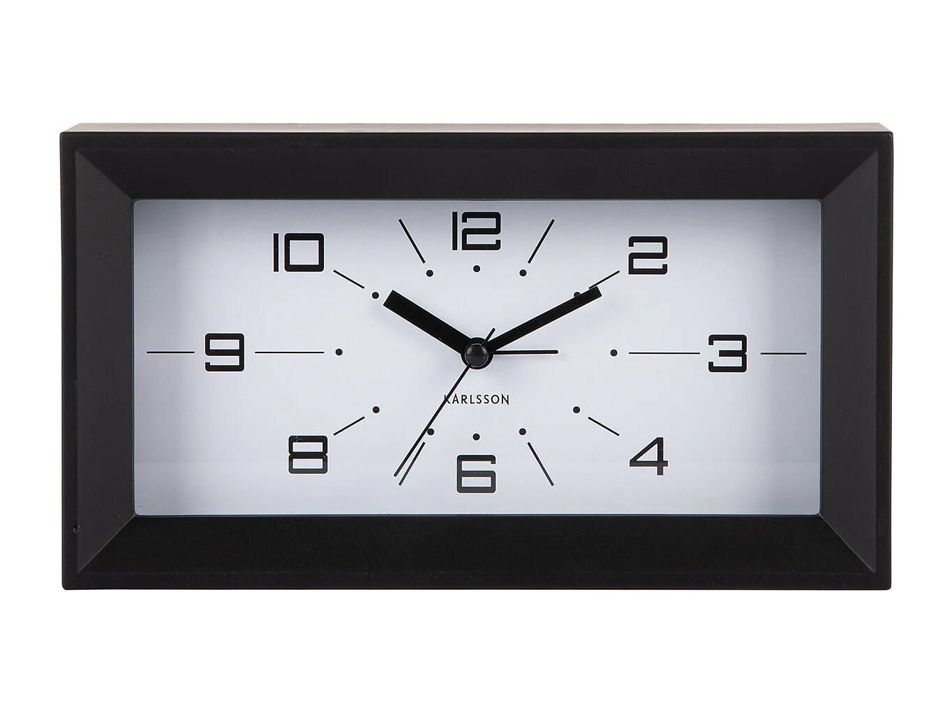 Réveil Lujo - 20,2x20,2x11,2 cm - Noir